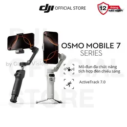 Gimbal chống rung điện thoại DJI Osmo Mobile 7 7P tích hợp đèn chiếu sáng, theo dõi chủ thể dễ dàng (DJI OM 7 Series) - TikTok Shop