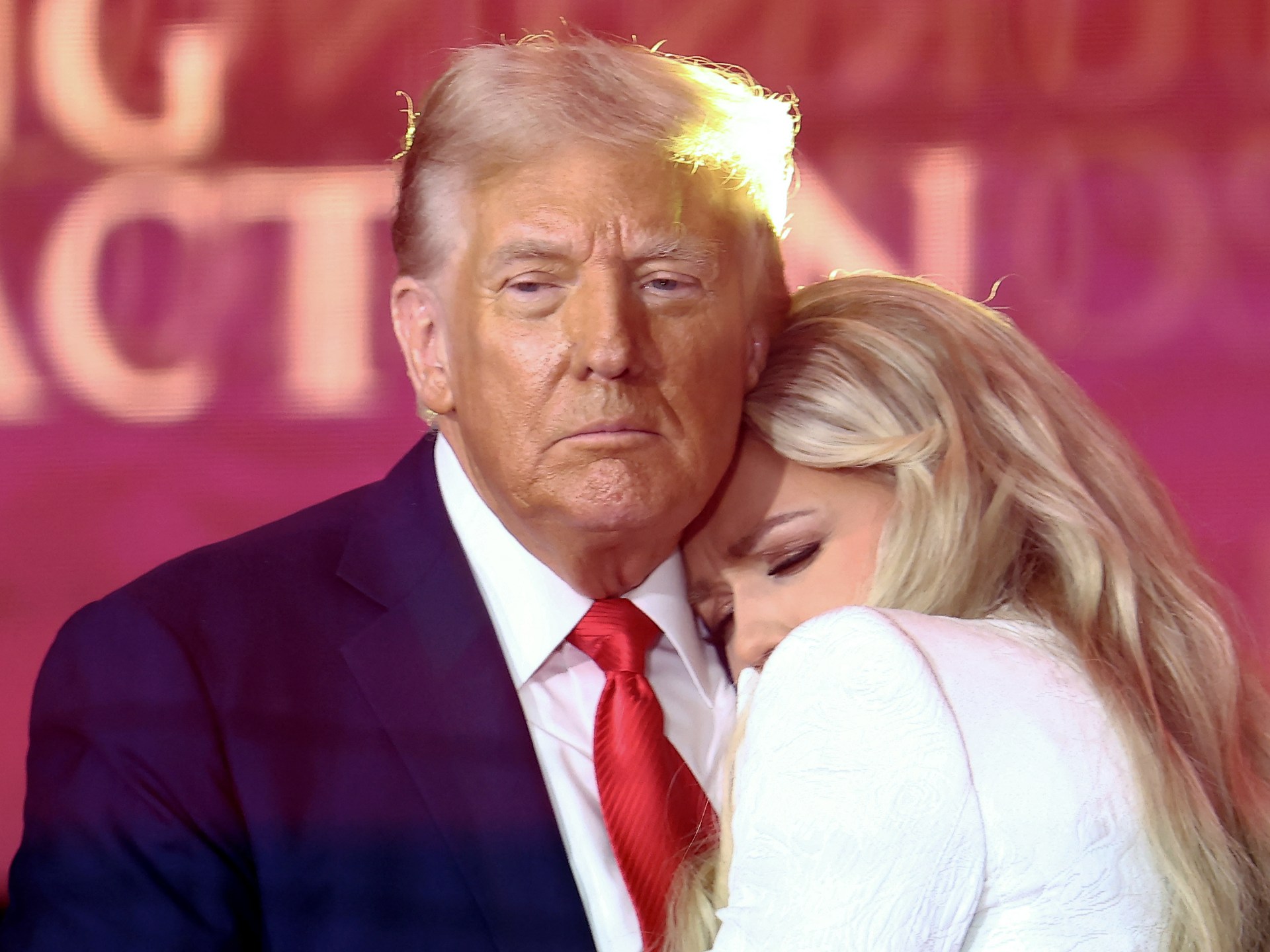 Trump joins thousands at memorial for right-wing US activist Charlie Kirk | Politics News | Al Jazeera