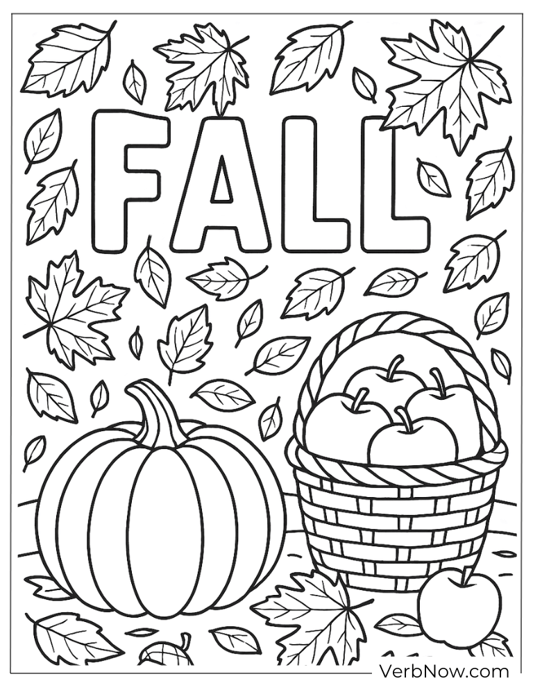 22 Free Fall Coloring Pages For Download (Printable PDF)