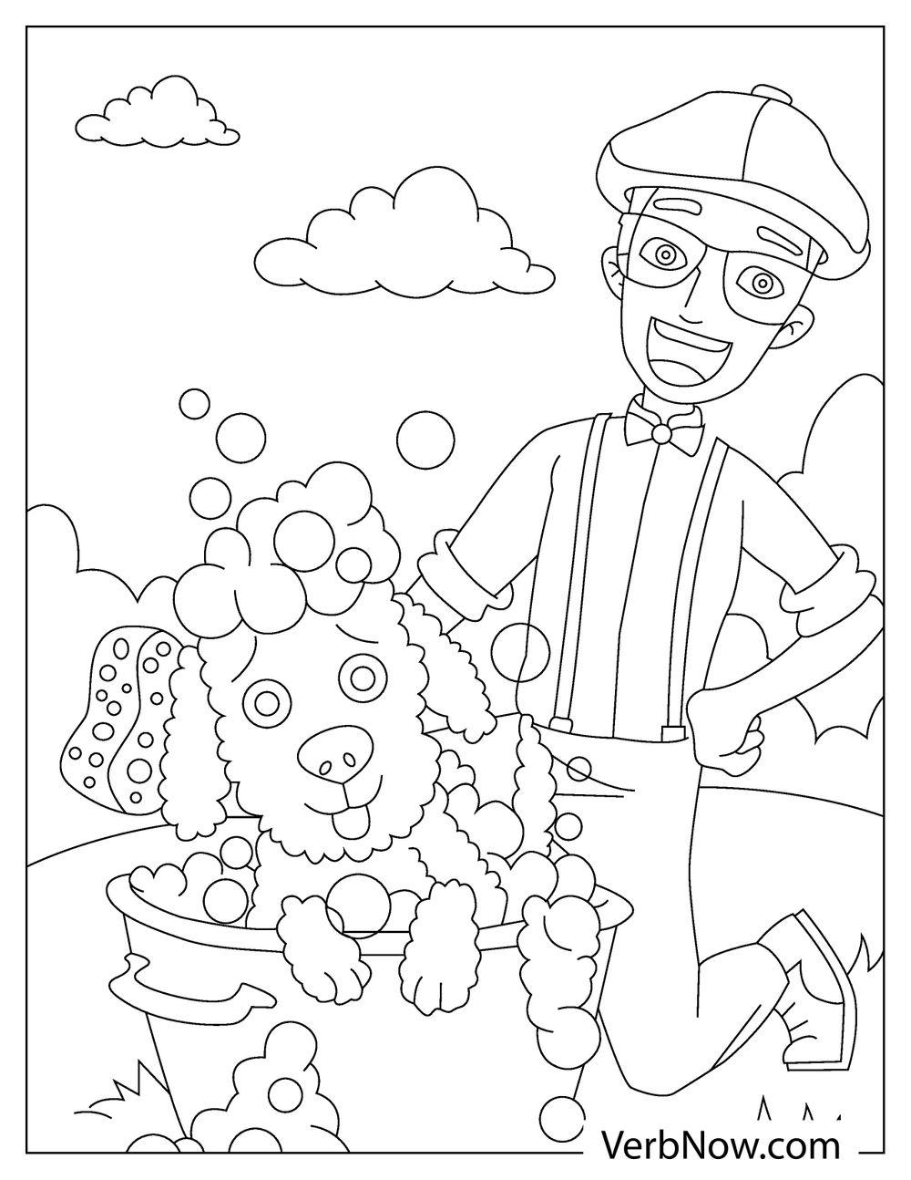 Free BLIPPI Coloring Pages for Download (Printable PDF)