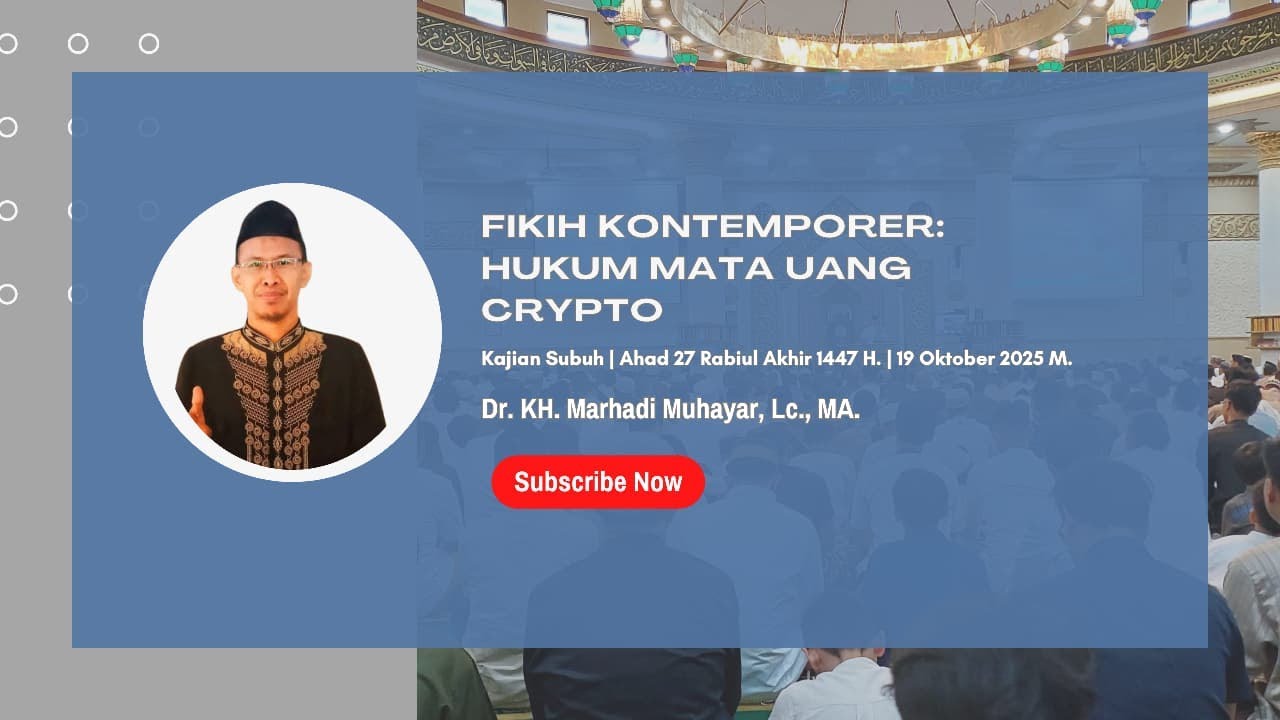 Hukum Mata Uang Crypto - DR. KH. Marhadi Muhayar, LC., MA. - YouTube