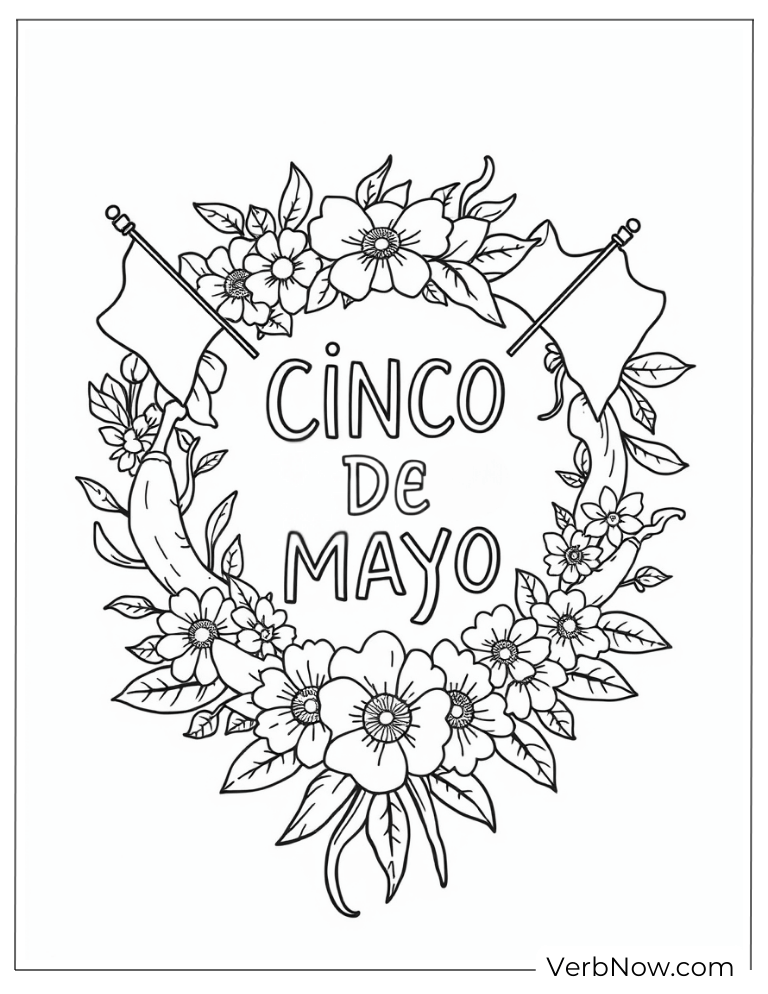 22 Free Cinco de Mayo Coloring Pages For Download (Printable PDF)