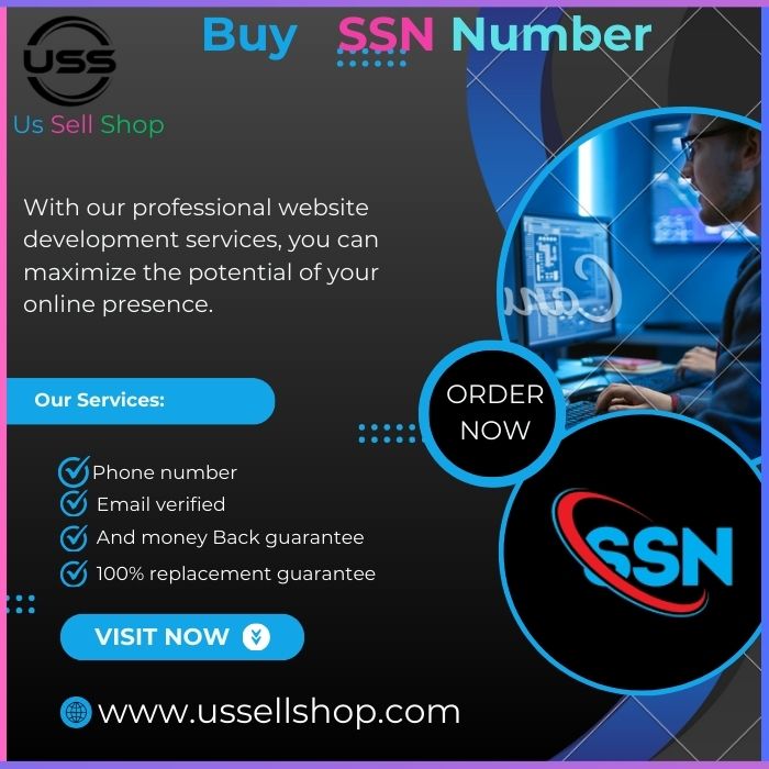 Buy SSN Number -Real ,safe & Multiple Online App.