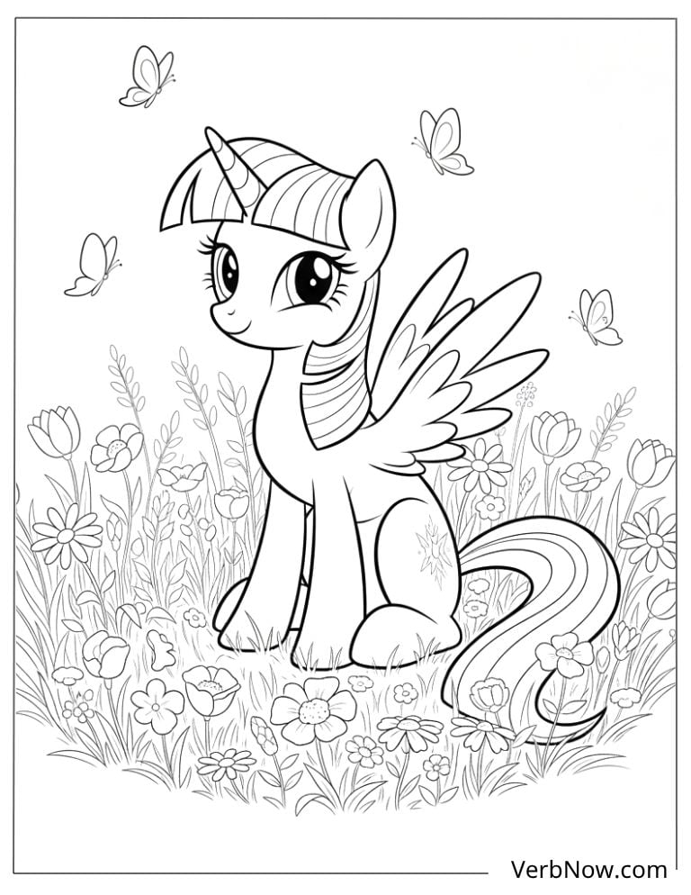 22 Twilight Sparkle Coloring Pages For Fun (Printable PDF)