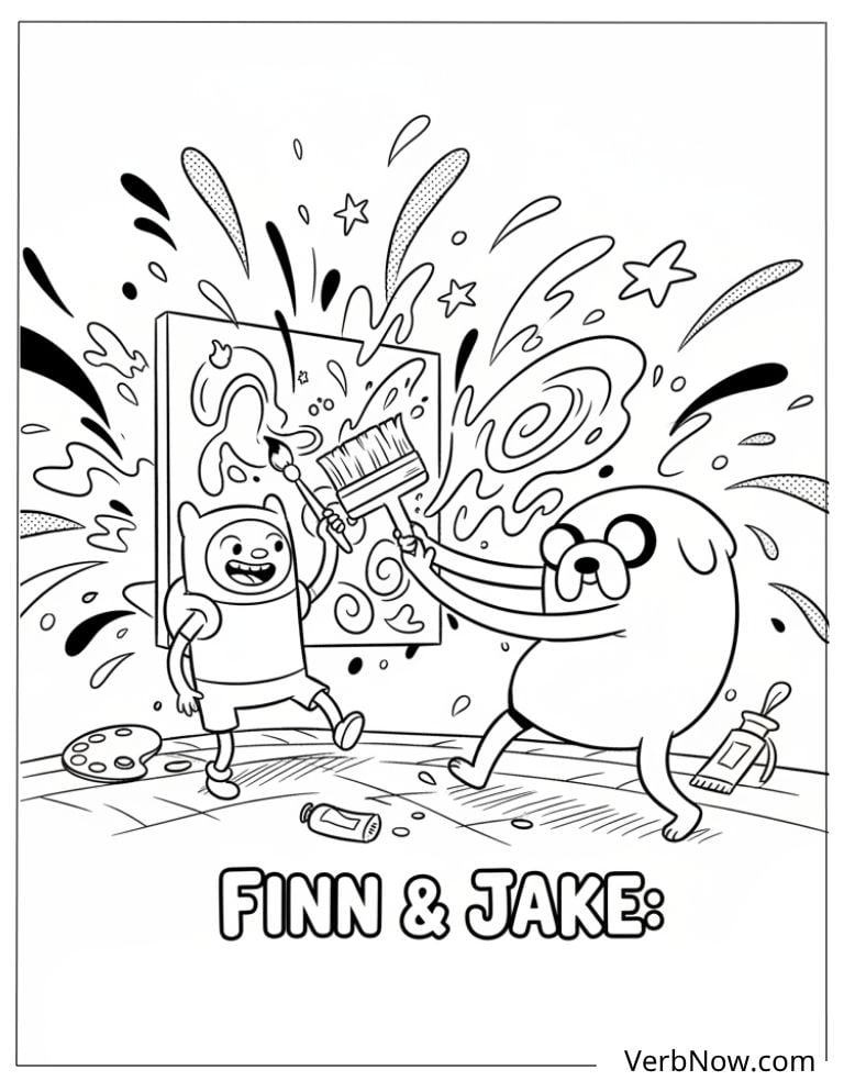 22 Free Adventure Time Coloring Pages (Printable PDF)