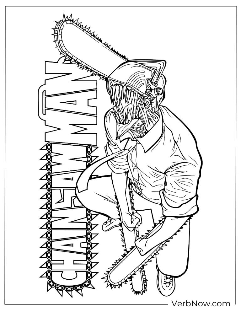 22 Free Chainsaw Man Coloring Pages For Fun (Printable PDF) 