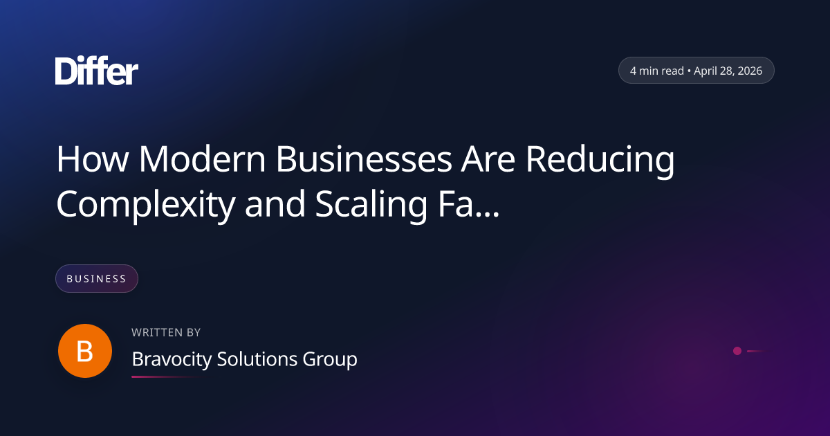 How Modern Businesses Are Reducing Complexity and Scaling Faster | Differ