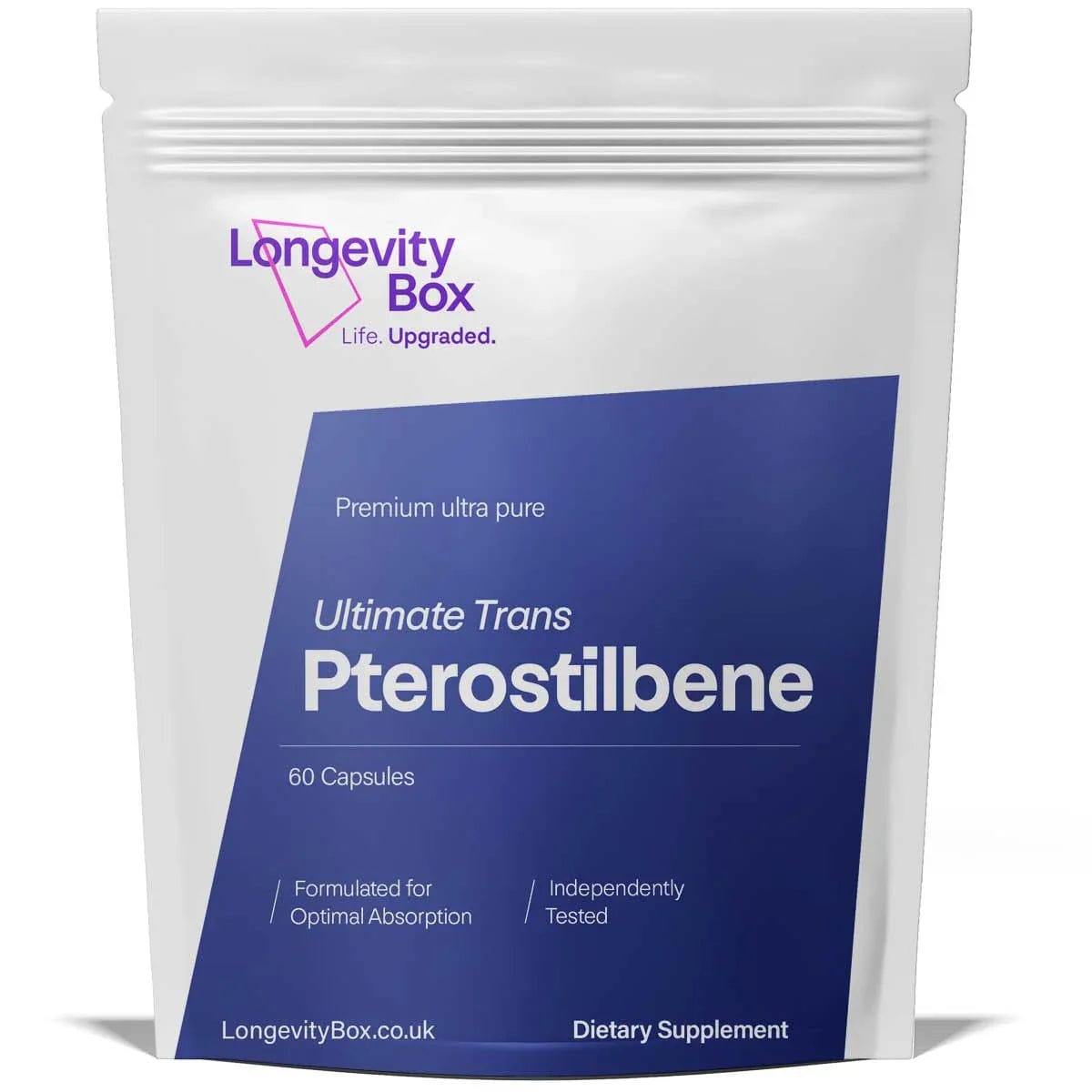 Ultimate Trans-Pterostilbene | Premium Antioxidant Support | 98% Pure– Longevity Box