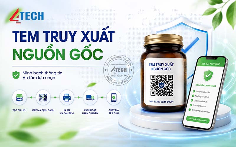 Tem truy xuất nguồn gốc là gì? Cách hoạt động, phân loại, ứng dụng