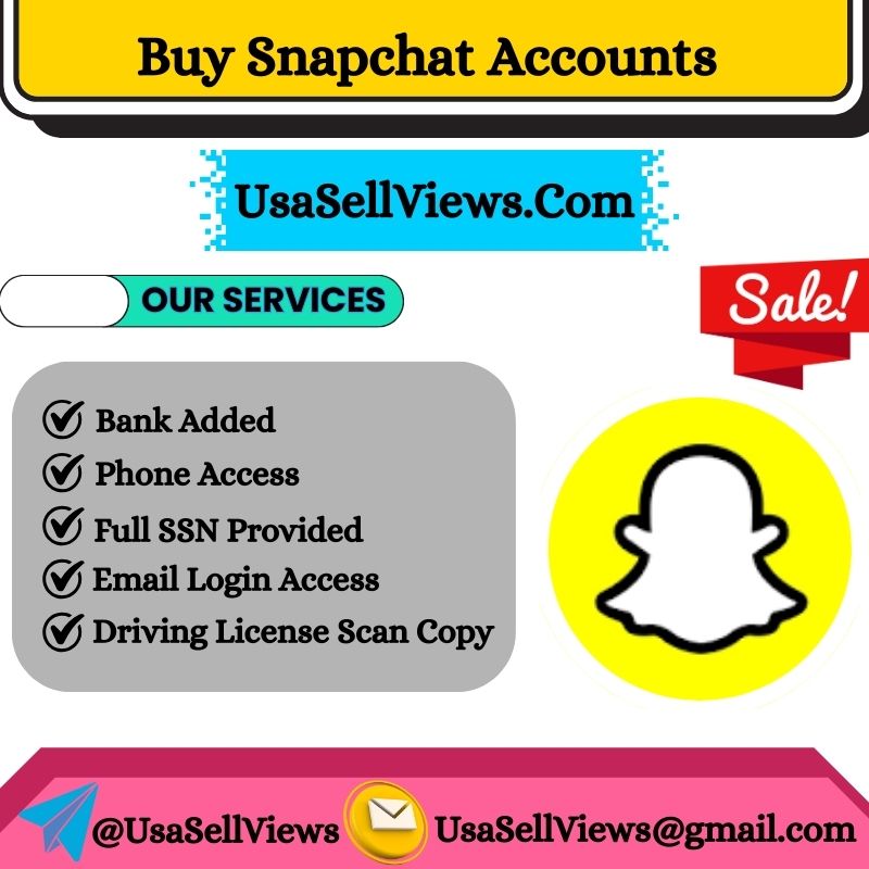 Buy Snapchat Accounts - USA Sell Views