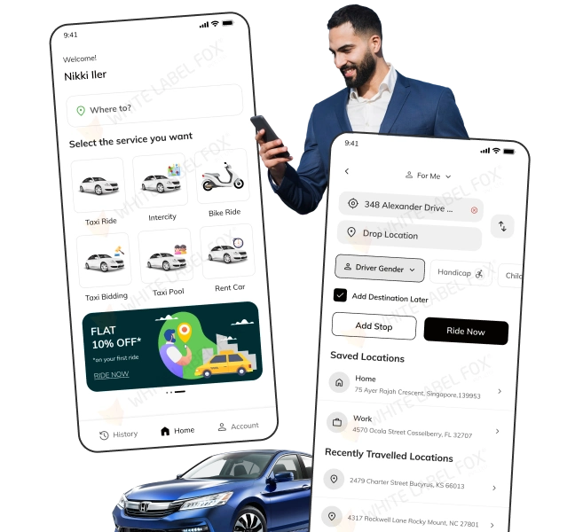 Uber Clone App - Launch AI-Powered Taxi App in 5 Days