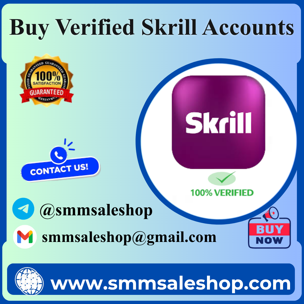 Buy Verified Skrill Accounts - KYC Verified Accounts
