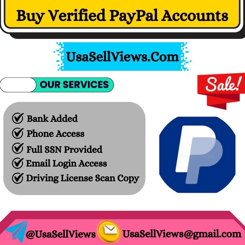 Buy Verified PayPal Accounts - USA Sell Views