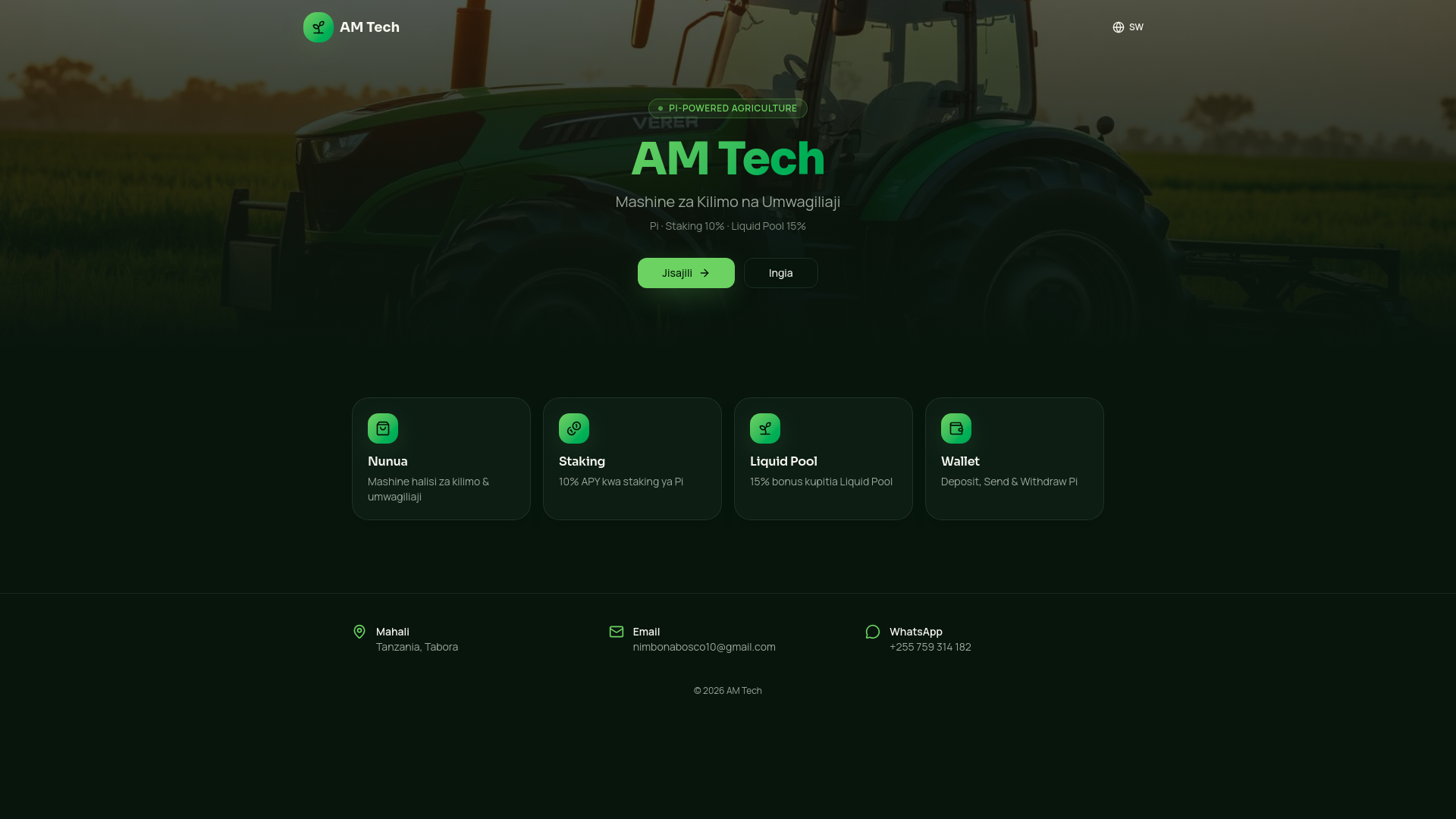 AM Tech — Mashine za Kilimo na Umwagiliaji