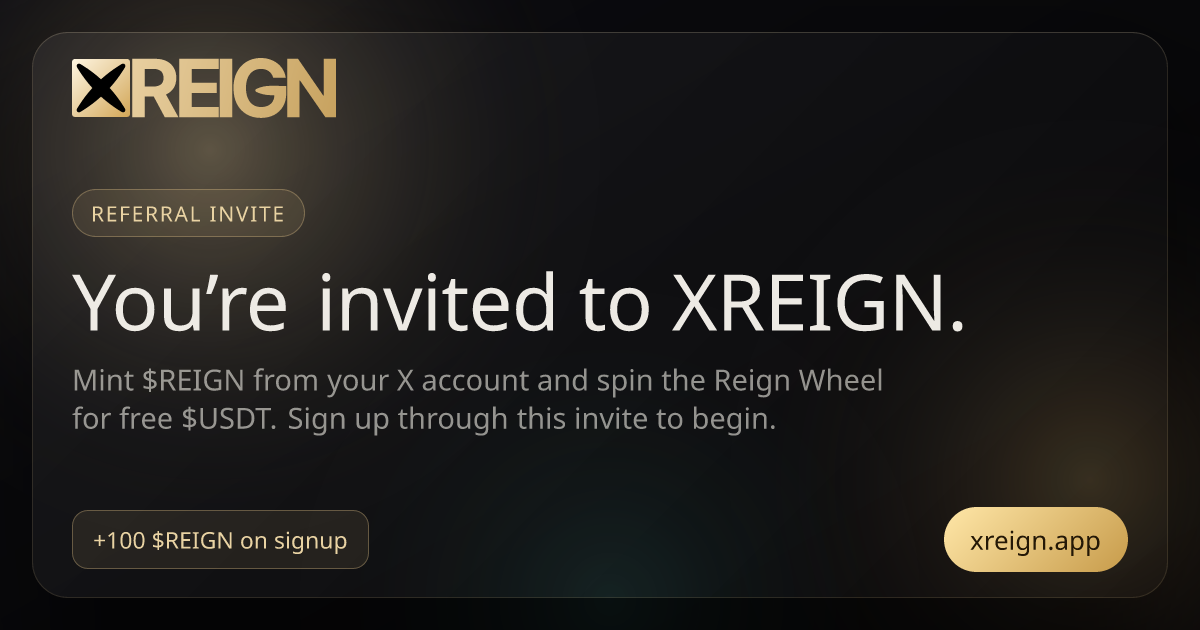 You’re invited · XREIGN